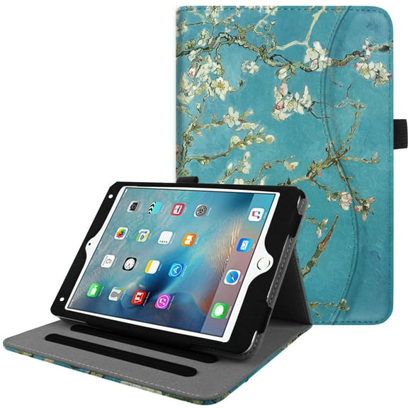 Fintie iPad mini 4 Case with Pocket - Multi-Angle Viewing Cover with Corner Protection, Blossom
