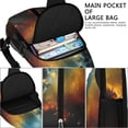thumbnail image 3 of Cute Celestial Galaxy Sling Backpack, Sci-Fi Moon Star Astronaut Daypack, Space Travel Crossbody Bag, 3 of 5