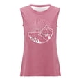 thumbnail image 4 of Workout Tank Tops Woman Women's Sleeveless Casual Stretch Basic Tank Top Cami Tops for Women Hot Pink L, 4 of 4