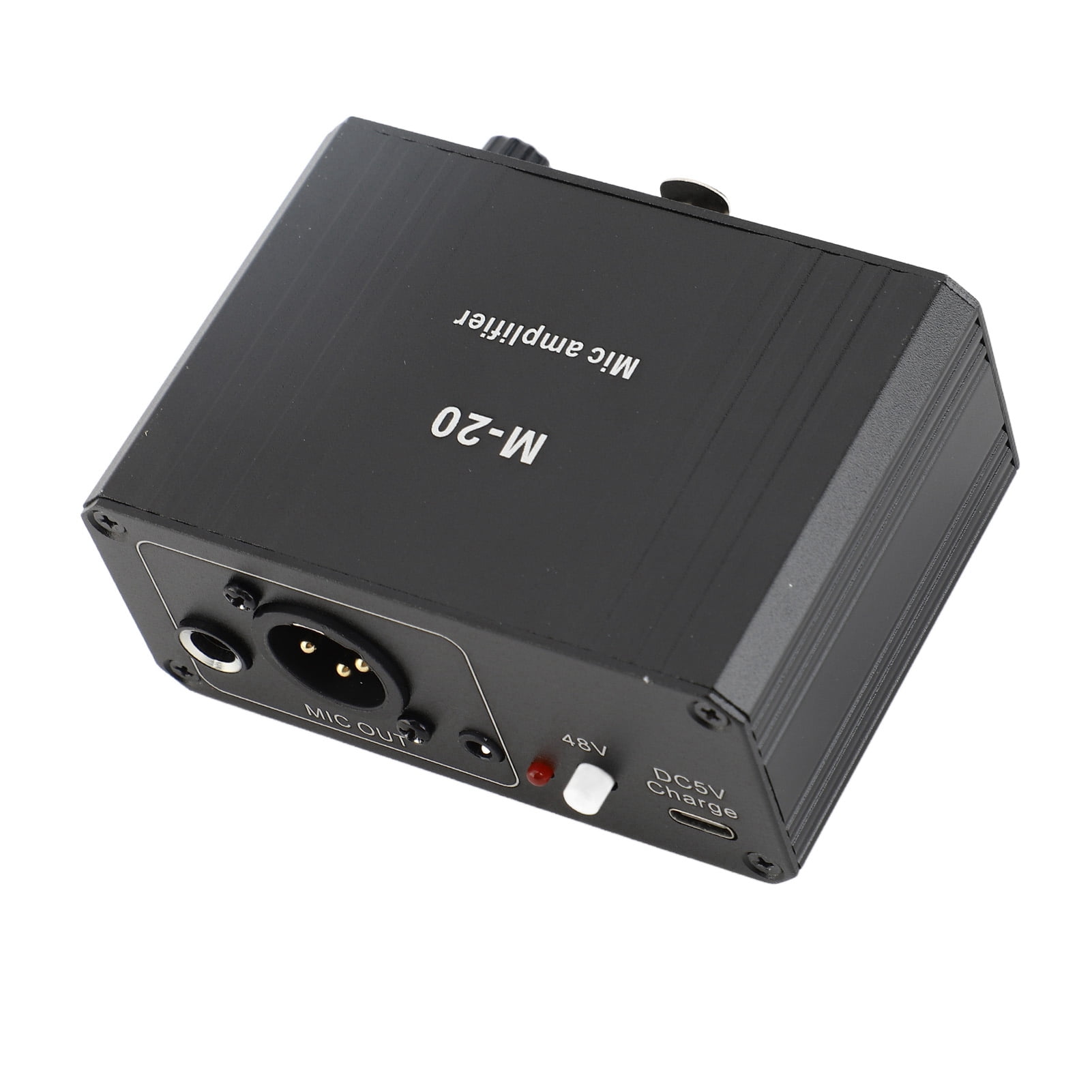 Microphone Preamplifier Microphone Preamp, High Gain 48V Power Microphone for Dynamic Microphone