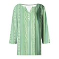 thumbnail image 5 of Fiudx Camisetas para Mujer Blusa de Manga 3/4 Corta Estampada a La Moda para Mujer, Blusa Informal con Cuello Redondo, 5 of 5