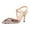 Pink, variant on XYD Women Chic Sequins Shoes Ankle Strappy Pointed Toe Sparkle Slingback High Heel Pumps Party Bridal Shoes Size 7 Green