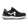 thumbnail image 3 of LUCKY STEP Womens Retro Chunky Sneakers Fashion Color Blocked Casual Shoes,Black, 3 of 6