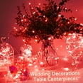 thumbnail image 5 of Battery Operated Fairy String Lights,15 Packs 20 LEDs 6.6FT Silver Copper Wire Starry String Light for DIY Bottle Jars Costume Wedding Party Easter Table Decorations (Red), 5 of 7