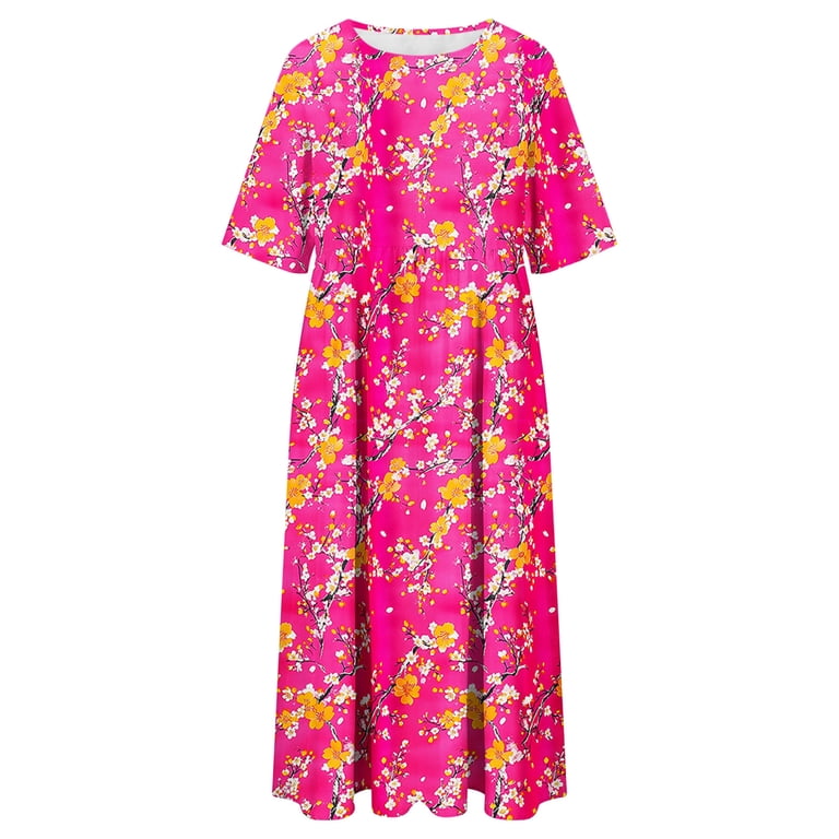 floral dress for fat ladies Plus Size Floral Dresses