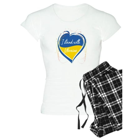 

CafePress - I Stand With Ukraine Pajamas - Women s Light Pajamas