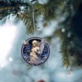 thumbnail image 3 of Fiudx Ofertas Flash Artículos En Oferta Decoración Navideña Árbol De Navidad Plano Estilo Retro Decoración Del Hogar Adornos De Coche, 3 of 5