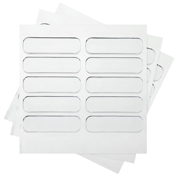 Uxcell 40Pcs Cabinet Door Bumper 1.4"x0.4" Self Adhesive Rubber Bumper Stripes Clear