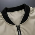 thumbnail image 5 of NOLDARES Men's Jacket - Lightweight Windbreaker - Zip Jacket - Windbreaker Bomber Jacket for Men(Khaki,L), 5 of 7