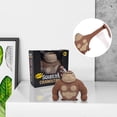 thumbnail image 5 of Penmahua Plastic Stretch Monkey Sensory Fidget Toy For Stress Relief Children And Adults Brown 1 Piece Elastic Squeeze Animal Figurine, 5 of 5