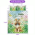 thumbnail image 5 of Cocker Spaniel Hello Spring Time Flower Floral Nature Quilt Bedding Set Cockers Dog Lover Gifts 1 Blanket Bed Cover 2 Pillowcases - 02031, 5 of 5