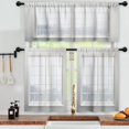 thumbnail image 3 of LALILO Kitchen Curtains and Valances Set of 3 36" Modern Window Treatment Tiers for Window Decor, 3 of 5