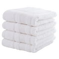 thumbnail image 2 of 4-Piece Hand Towels Set | 100% Turkish Cotton, Spa & Hotel Towels Quality, Quick Dry Hand Towels for your Bathroom, Shower Towels (White), 2 of 7