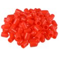 thumbnail image 4 of Uxcell 0.33'' Vinyl Round Caps Cover Screw Thread Protector Rubber Red 100pcs, 4 of 6