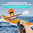 thumbnail image 4 of Trendix Remote Control Boat Toy with LED Paddle, RC Boat, Waterproof 2.4GHz RC Kayak Boat, Orange, 4 of 10