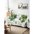 thumbnail image 3 of Saint Patrick's Day Couch Cover, Watercolor Shamrock Love Star Lucky Green Sofa Cover Blanket for 1 Seat Cushion, Sectional Sofa Slipcover Furniture Protector for Living Room Bedroom 71''x91'', 3 of 9