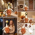 thumbnail image 6 of Aurorax Thanksgiving Porch Goose Outfit 23"/19 inch/17in,Goose Clothes for Cement Goose Porch Goose,Holiday Pumpkin Printed Porch Goose Accessories for Garden Outdoor Harvest Decor for Home, 6 of 7