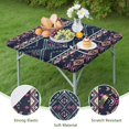 thumbnail image 4 of Elastic Hem Floral Print Square Table Cover 34x34 Inch for Casual Dining Kitchen Nook and Patio Decor, 4 of 6