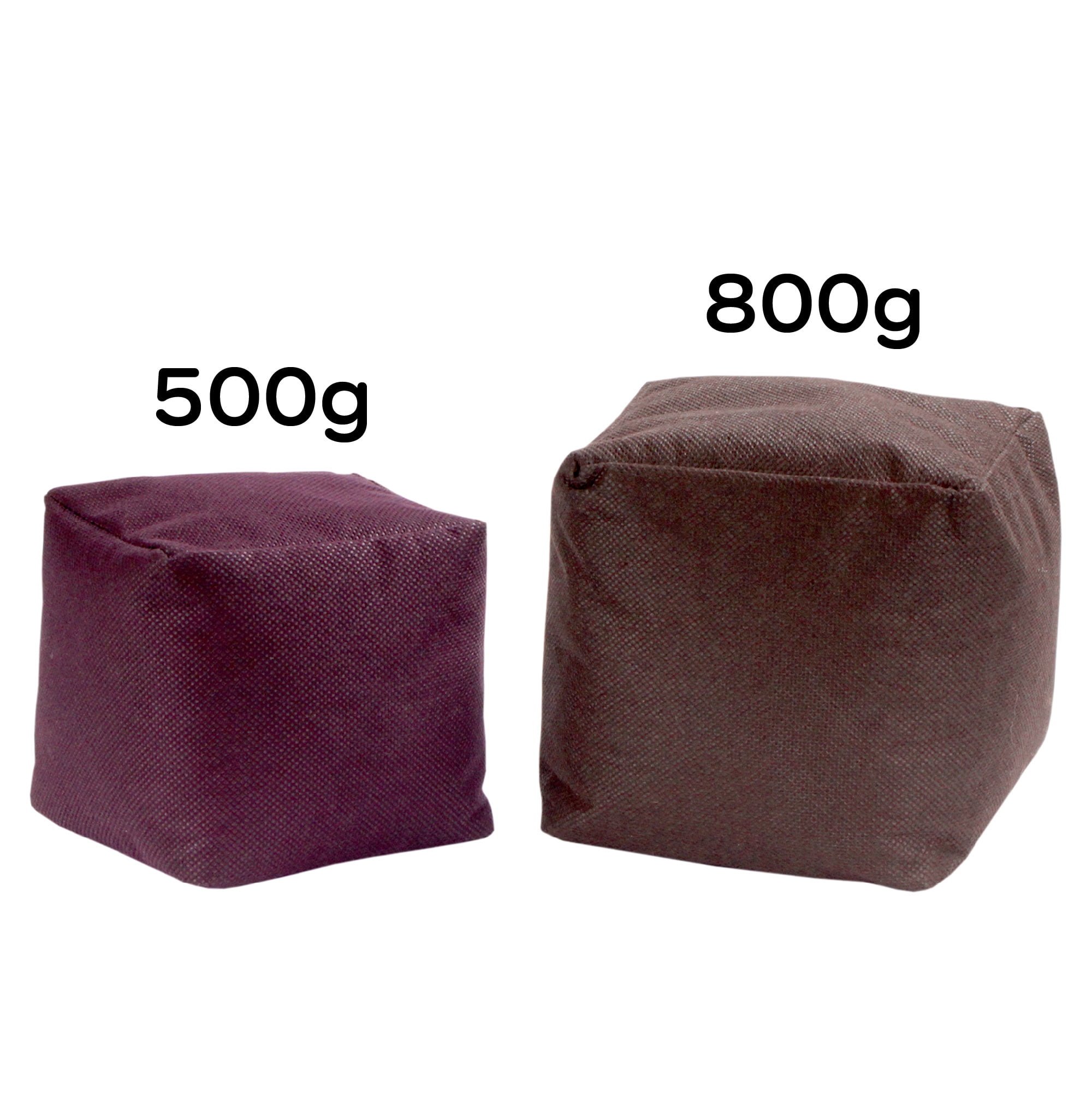 BambooMN Burgundy Bamboo Charcoal Air Purifier Freshening Cube, 500 Grams, 2 Pieces