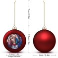 thumbnail image 2 of Harley Quinn Comic Christmas Balls Sparkling Christmas Tree Hanging Ornaments Party Home Decor Xmas Christmas Gifts, 2 of 8