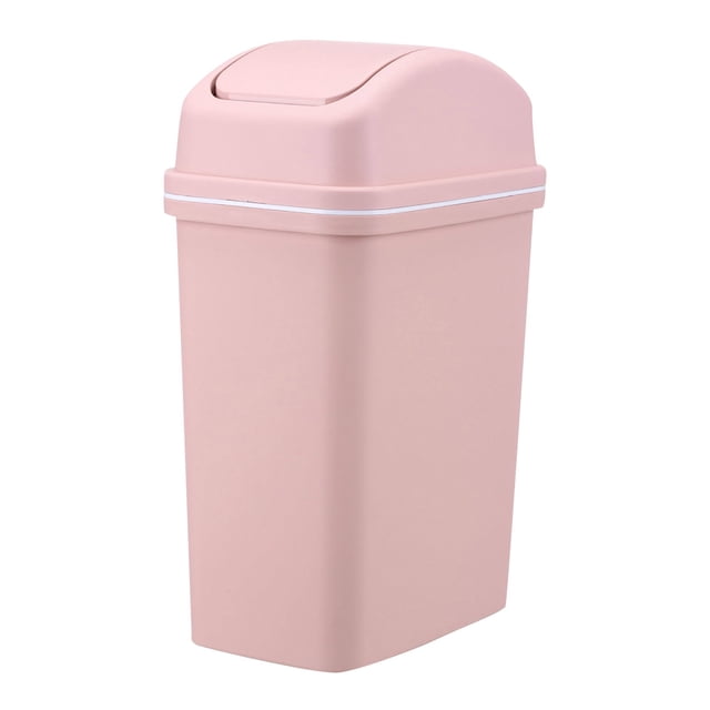 Household Trash Can Large Capacity Creative Flip Cover European Style Bathroom Trash Can Sealing Strip