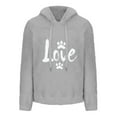thumbnail image 5 of Aboser Womens Plus Size Sherpa Hoodies Fuzzy Fleece Pullover Sweater Cute Love Graphic Sweatshirt Y2k Clothes Winter Cozy Plush Outerwear with Pockets, 5 of 7