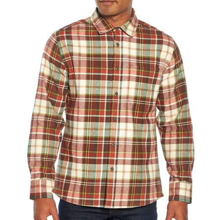 EDDIE BAUER Bristol Men's Flannel Shirt in Rust, S
