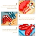 thumbnail image 3 of MasteelfCA 1 Set Kids Tableware Silicone Handle Learning Spoon Fork Toddler Eating Tool, 3 of 7