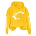 thumbnail image 2 of LIZUOJUN Oversized Football Sweatshirt for Women Game Day Hooded Pullover Game Day Graphic Casual Fall Winter 2026 3XL, 2 of 9