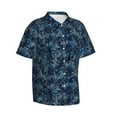 thumbnail image 2 of Fotbe Hawaiian Style Hawaiian Shirt for Men Unisex Summer Beach Casual Short Sleeve Cotton Linen Button Down Shirts-Medium, 2 of 9