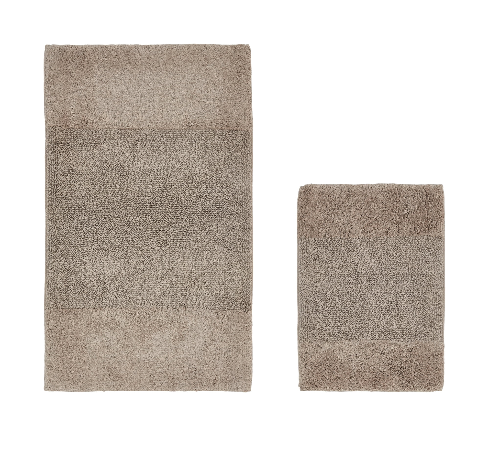 Better Trends 2 Piece Bathroom Rug Set, 100% Cotton, Extra Soft Tufted Bath Mat, Water Absorbent & Non Slip Bath Rug, (Beige) Granada Collection