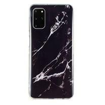 Allytech Compatible with Samsung Galaxy S20 Plus 5G Case 6.7", Marble Design Series Case for Women Boys Girls Soft Slim TPU Shockproof Cover for Samsung Galaxy S20 Plus, Black Marble