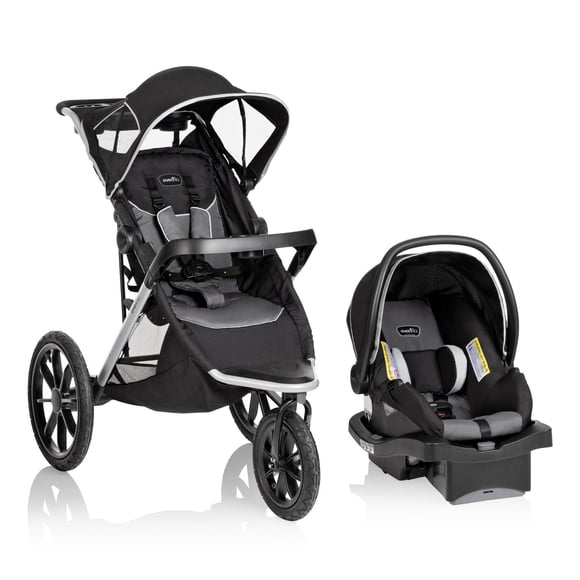 Evenflo Victory Plus Jogging Stroller Travel System with LiteMax Infant Car Seat (0-6 Years)