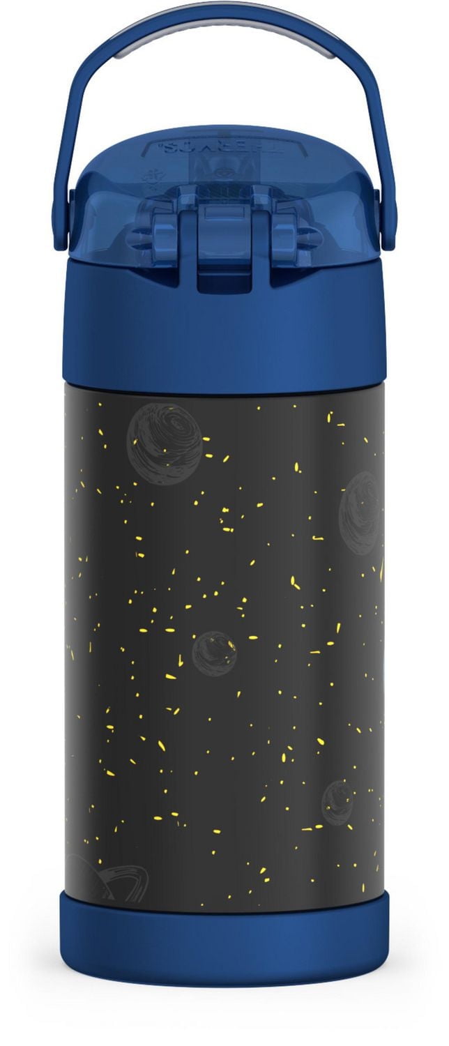 Thermos Funtainer 12 Oz Vacuum Insulated Straw Bottle, Sea Frog