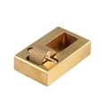 thumbnail image 2 of Leather Top Edge Dye Oil Roller Box Applicator Craft Treatment Tool Brass with Extra Roller, 2 of 7