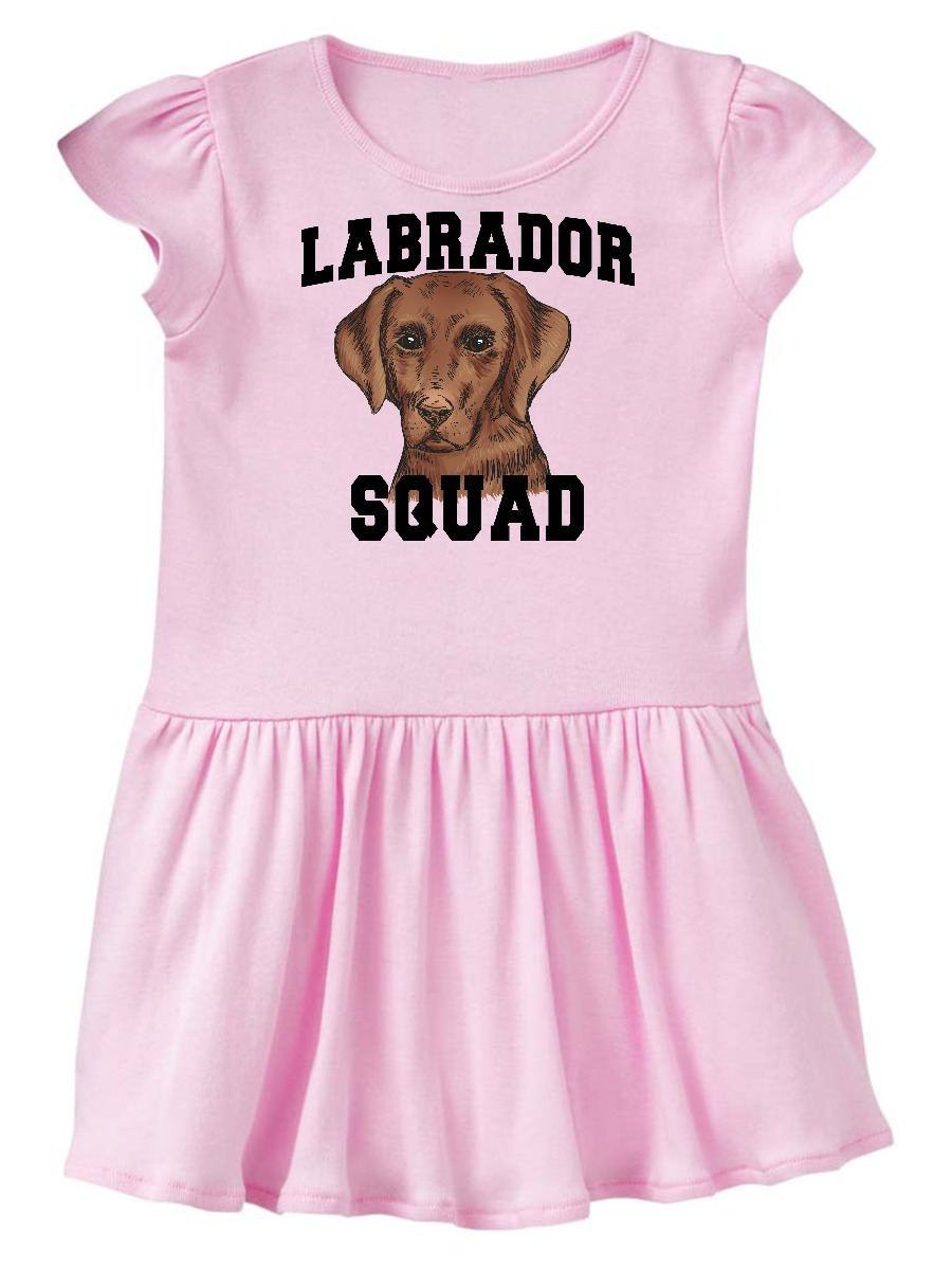 INKtastic Dog Labrador Squad Toddler Dress