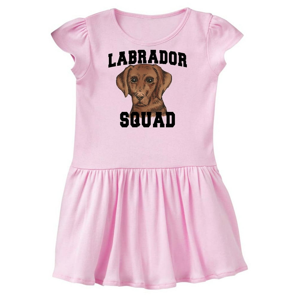 INKtastic Dog Labrador Squad Toddler Dress
