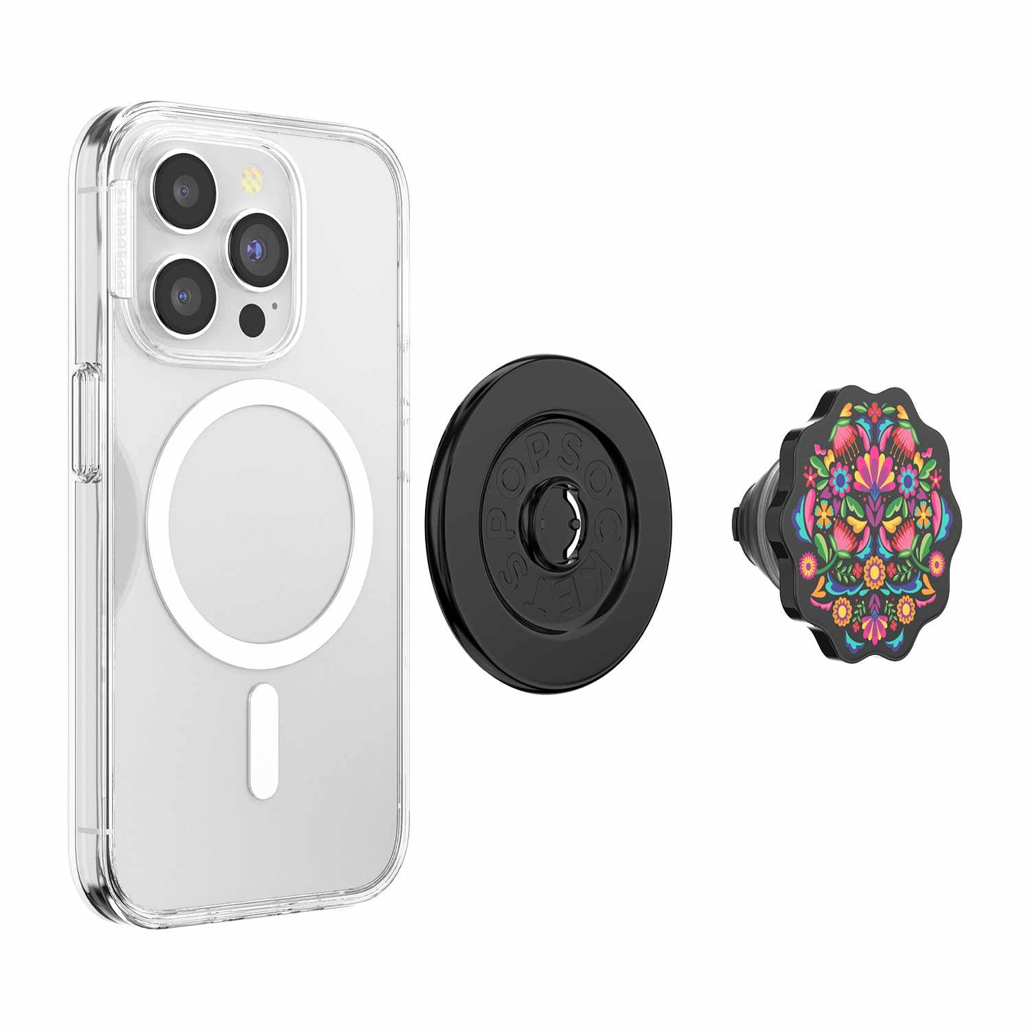 PopSockets PopGrip pour MagSafe Rond avec Anneau Adaptateur Huipil