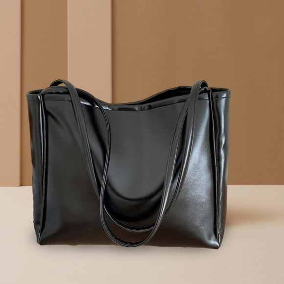 Bolso de hombro para mujer, elegante, de gran capacidad, regalo de San Valentín, bolso de compras para mujer Negro Fernando Bolsas de hombro