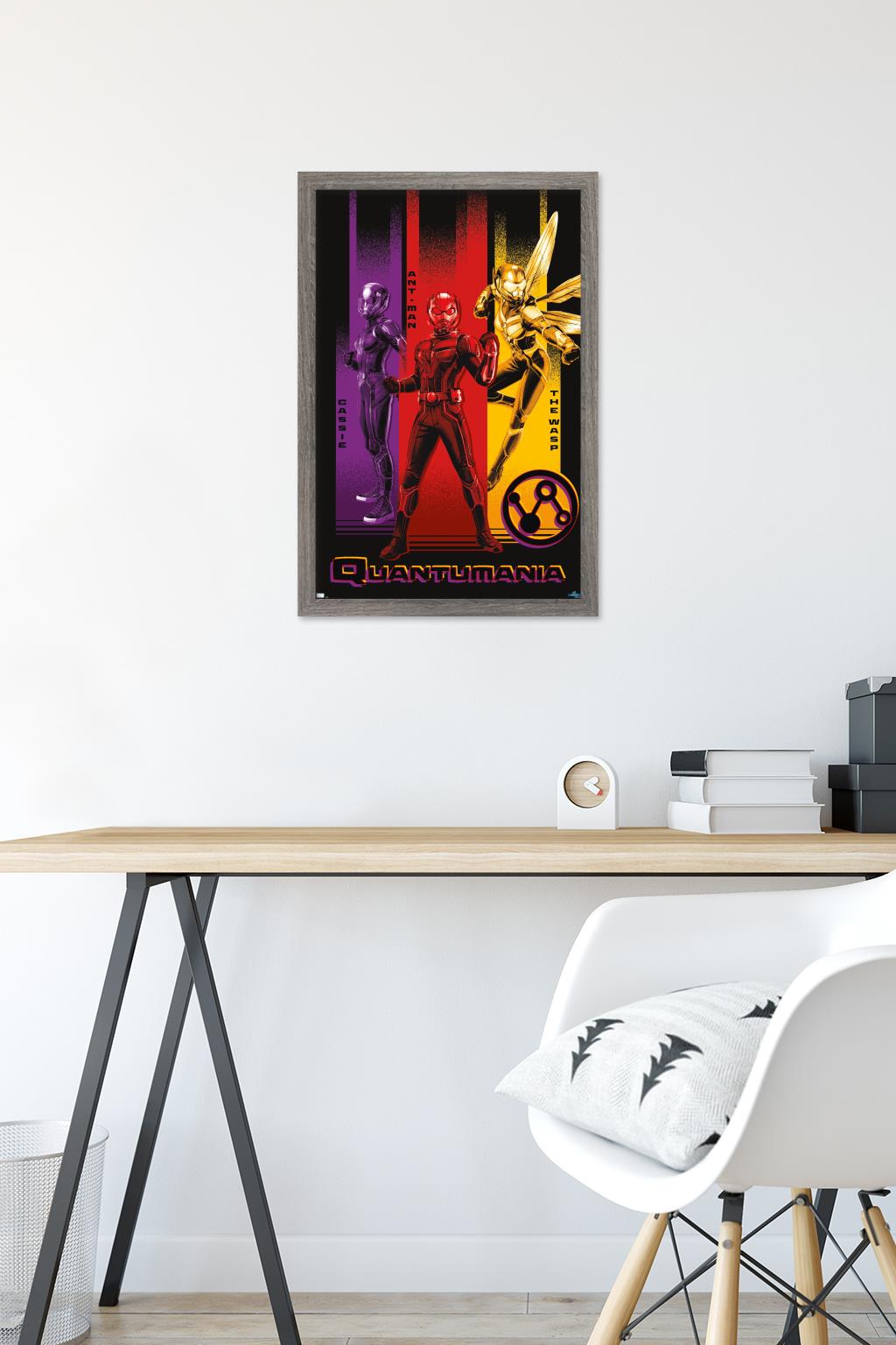 Marvel Ant-Man And The Wasp: Quantumania - Trio Wall Poster, 14.725" x 22.375" Framed