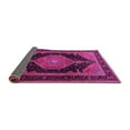 thumbnail image 2 of Ahgly Company Indoor Round Medallion Pink Traditional Area Rugs, 3' Round, 2 of 4