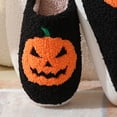 thumbnail image 3 of Pantuflas Con Punta Cerrada Felpa Esqueleto Halloween Lindas Antideslizantes para El Invierno, 3 of 9