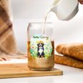thumbnail image 3 of Bernese Mountain Dog Hello Spring Time Flower Floral Nature 16oz Glass Cup Mug Berner Lover Gifts Glass Can - 02031, 3 of 5
