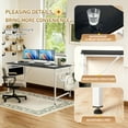 thumbnail image 6 of Ktaxon 63" Wood Computer Desk PC Laptop Table Workstation Study Home Office Furniture, Black, 6 of 16
