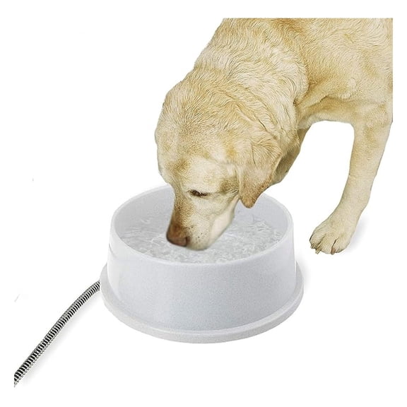 Thermal-Bowl Outdoor Heated Cat & Dog Water Bowl Granite 1.5 Gallons
