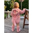 thumbnail image 6 of RUINIXCW Baby Dinosaur Romper with Hood Warm Fleece Animal Costume and Leg Warmer, 6 of 8