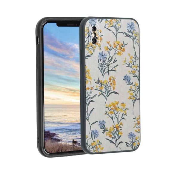 Compatible with iPhone XS Max Phone Case, Flowers-16 Case Men Women, Flexible Silicone Shockproof Case for iPhone XS Max