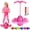 Pink, variant on Balance Jumping Ball, Exercise Ball With Handle, High-Quality, Durable Materials, Silent Design For Indoor Outdoor, Balance, Coordination, And Fitness