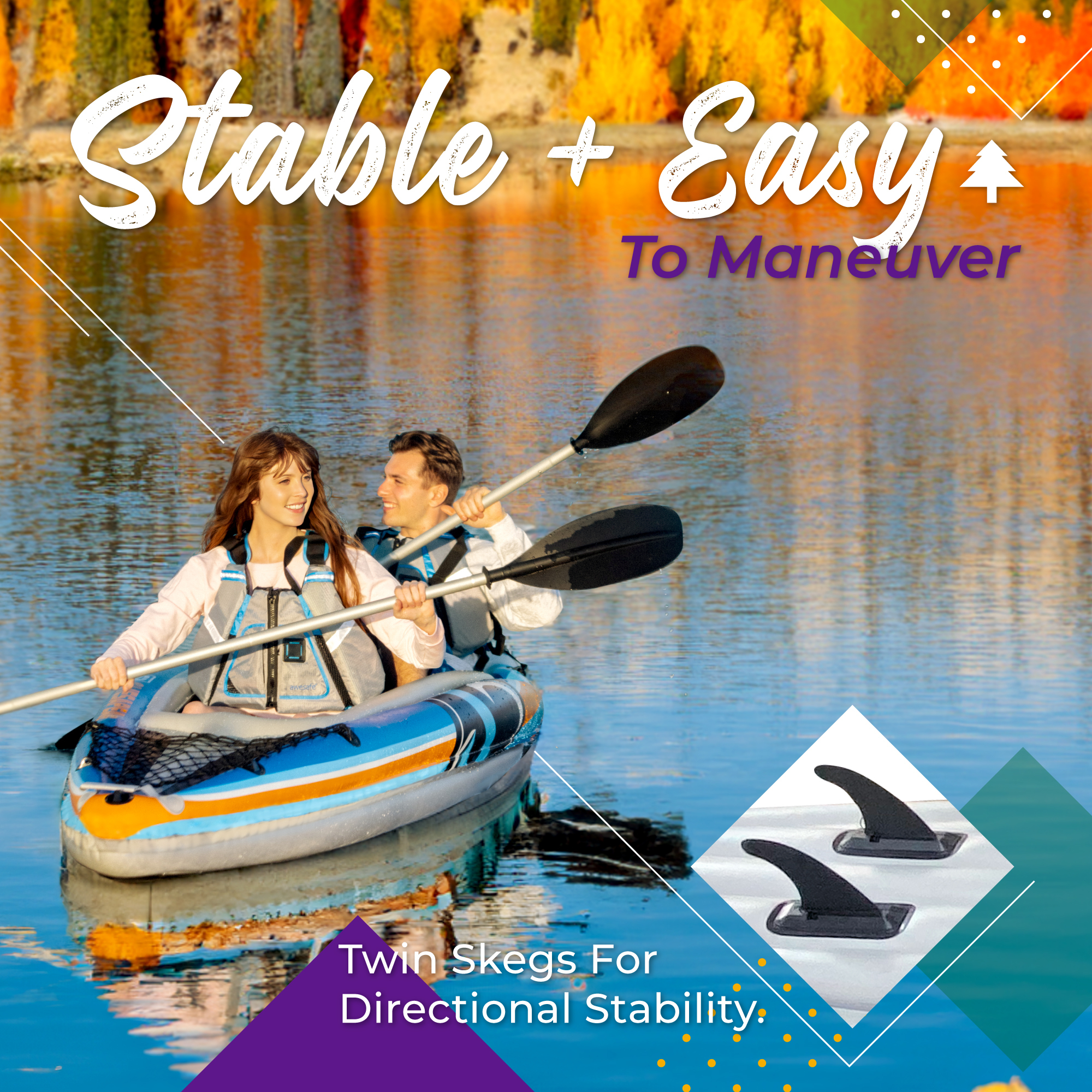 Sunlite Sports 2-Person Inflatable Kayak photo 4