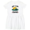 thumbnail image 3 of Inktastic Just a Girl Who Loves Camping Girls Toddler Dress, 3 of 5